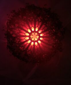 Valgustatud vineerist rosett